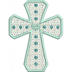 Stickdatei - Kreuz Spitze